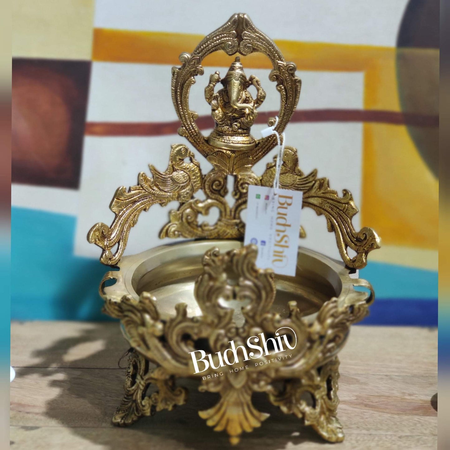 Ganesha Brass Urli - Budhshiv.com