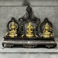 Ganesha Lakshmi Saraswati Idol Set 21" - Budhshiv.com