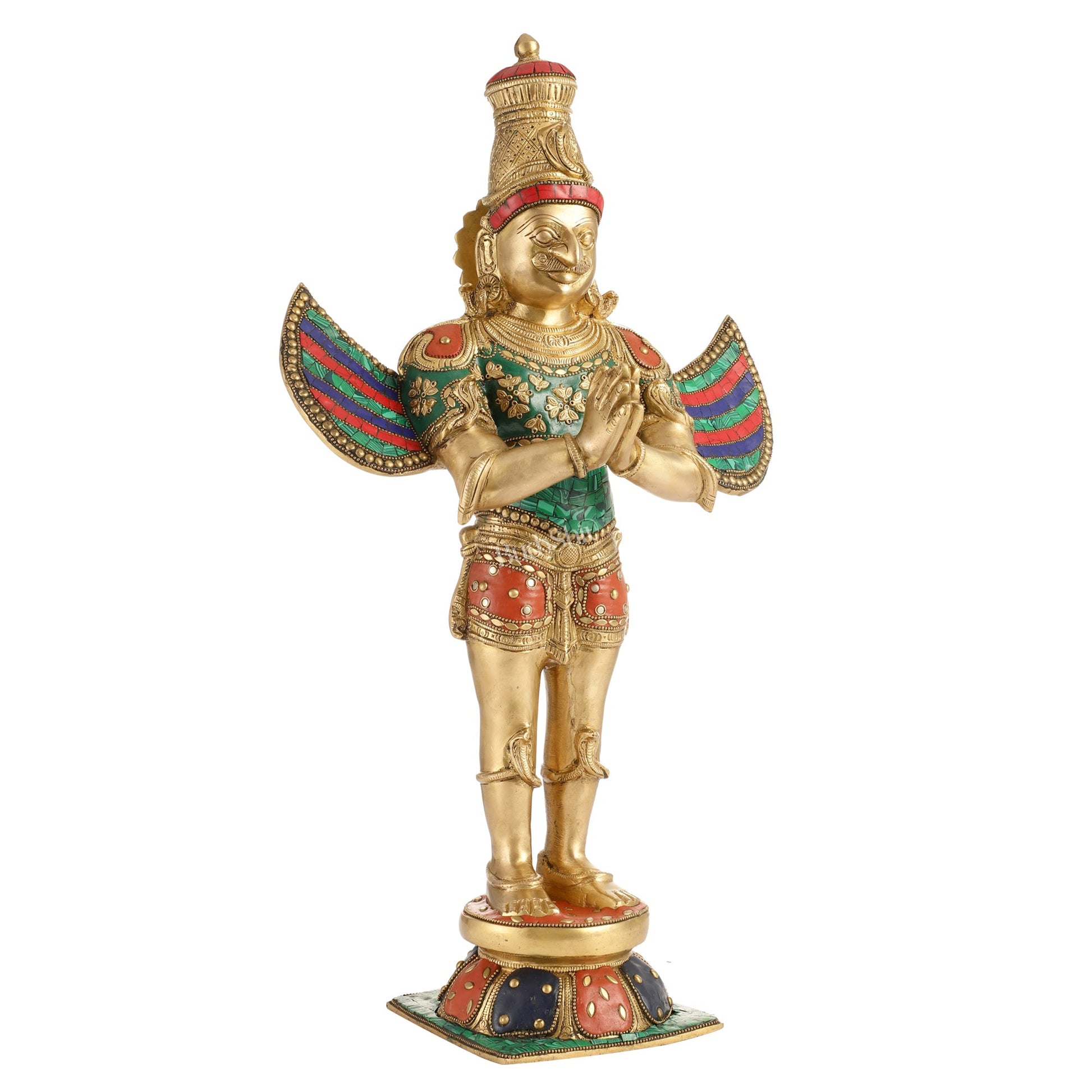 Garuda Standing Brass statue 22 inch | - Budhshiv.com