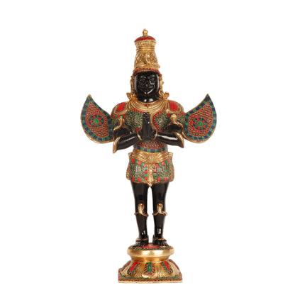 Garuda Standing Brass statue 22 inch | - Budhshiv.com