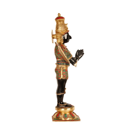 Garuda Standing Brass statue 22 inch | - Budhshiv.com