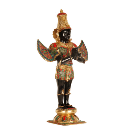 Garuda Standing Brass statue 22 inch | - Budhshiv.com