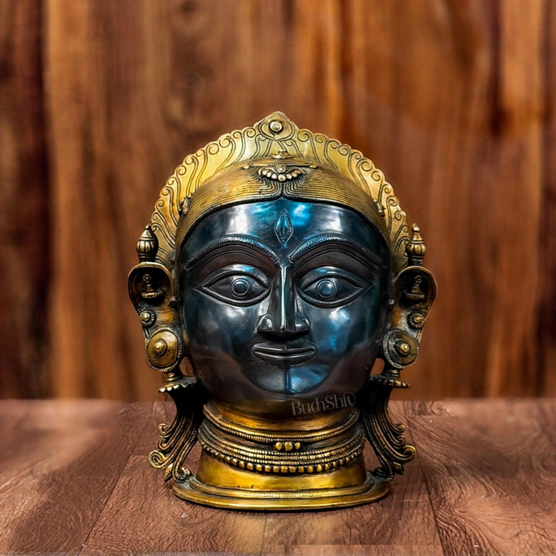 Goddess Parvati/Gauri Mata Head Statue - 12 inches - Budhshiv.com