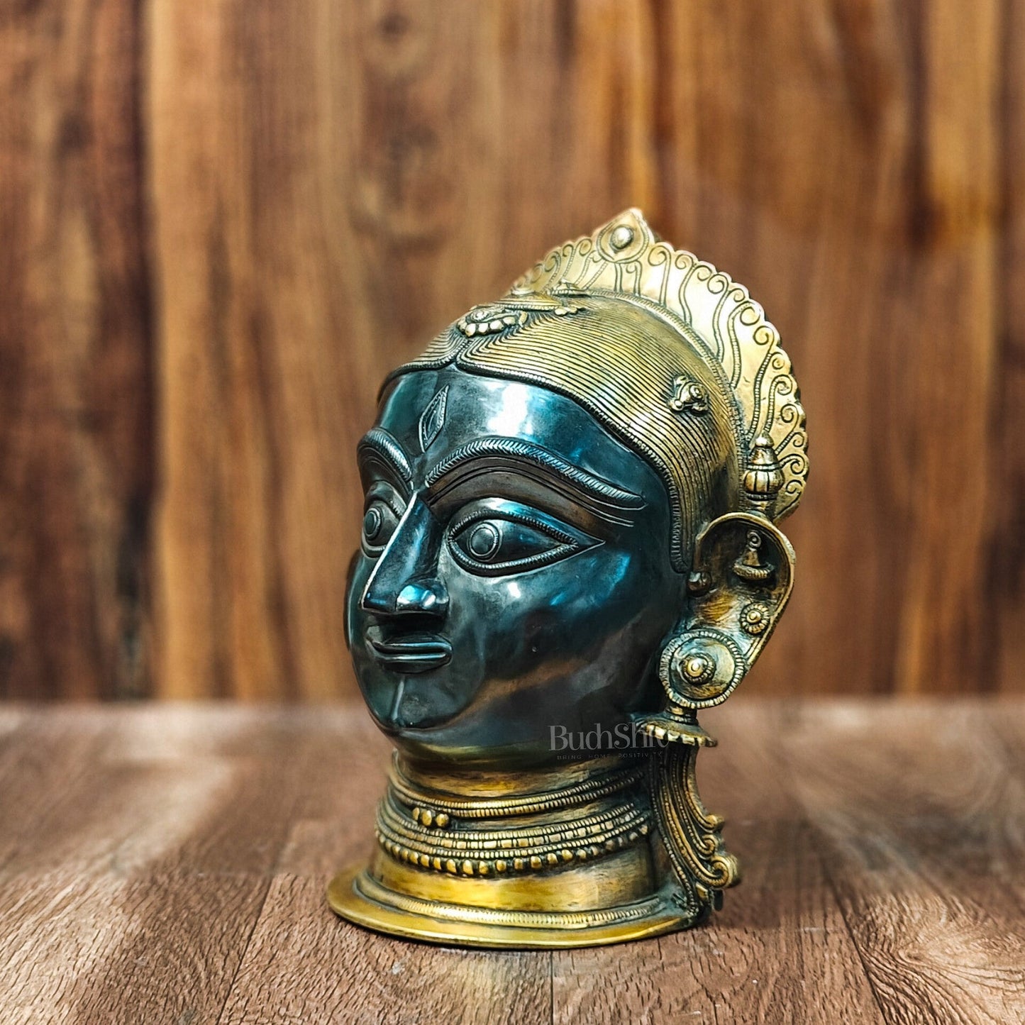 Goddess Parvati/Gauri Mata Head Statue - 12 inches - Budhshiv.com