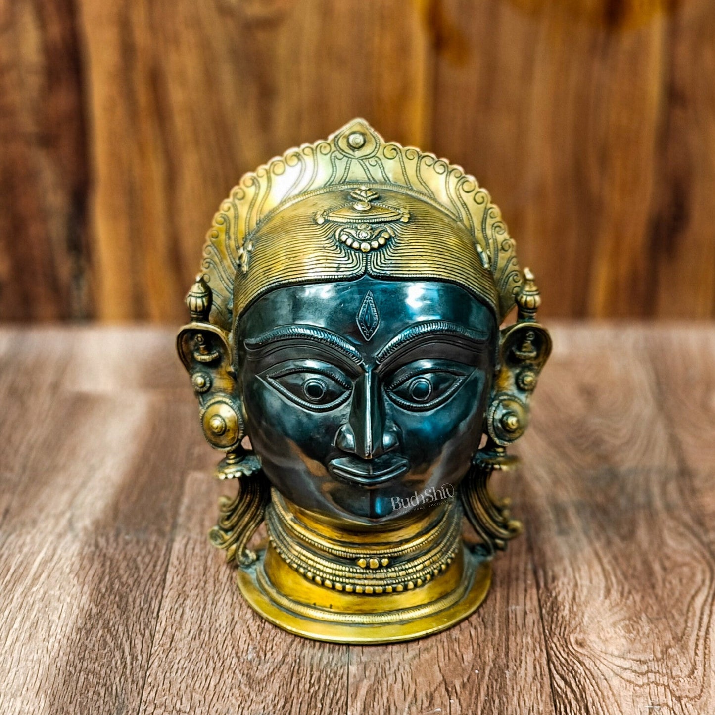 Goddess Parvati/Gauri Mata Head Statue - 12 inches - Budhshiv.com