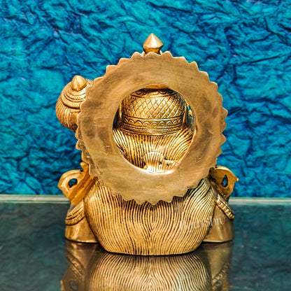 Handcrafted Brass Hanuman Ji Bust | Superfine Quality | 8" Height - Budhshiv.com