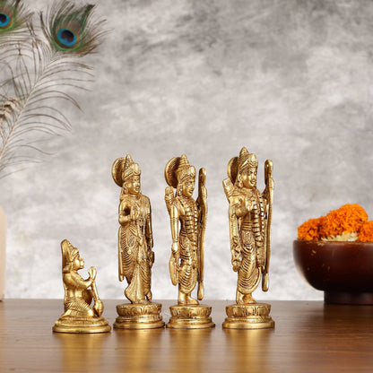 Handcrafted Brass Ram Darbar Idols 7 inch - Budhshiv.com