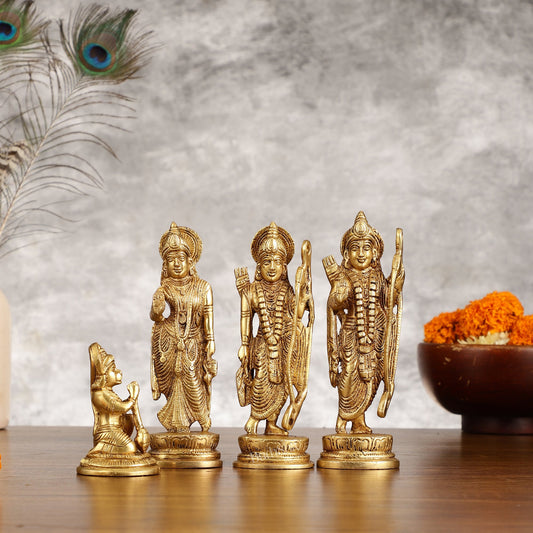 Handcrafted Brass Ram Darbar Idols 7 inch - Budhshiv.com