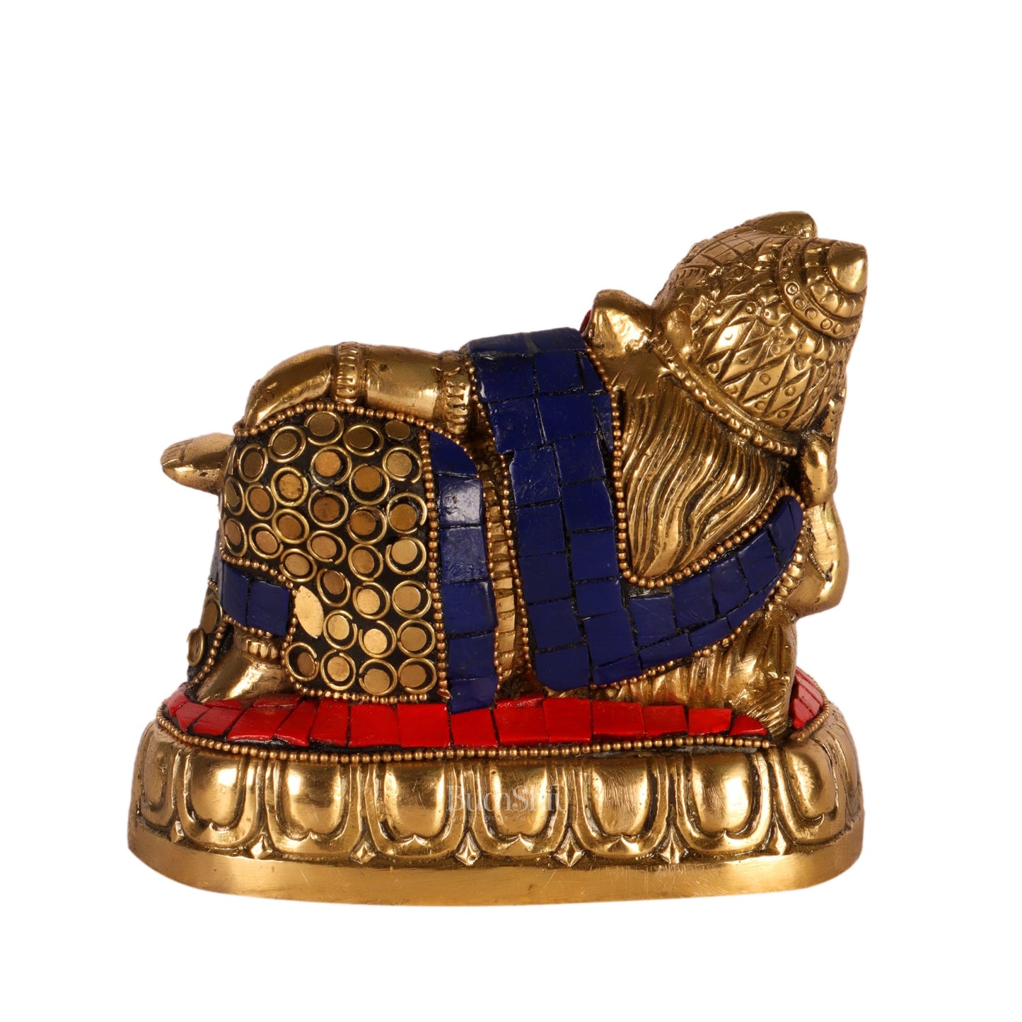 Handcrafted Brass Resting Ganesha Statue - Perfect Gift and Collectible - Budhshiv.com