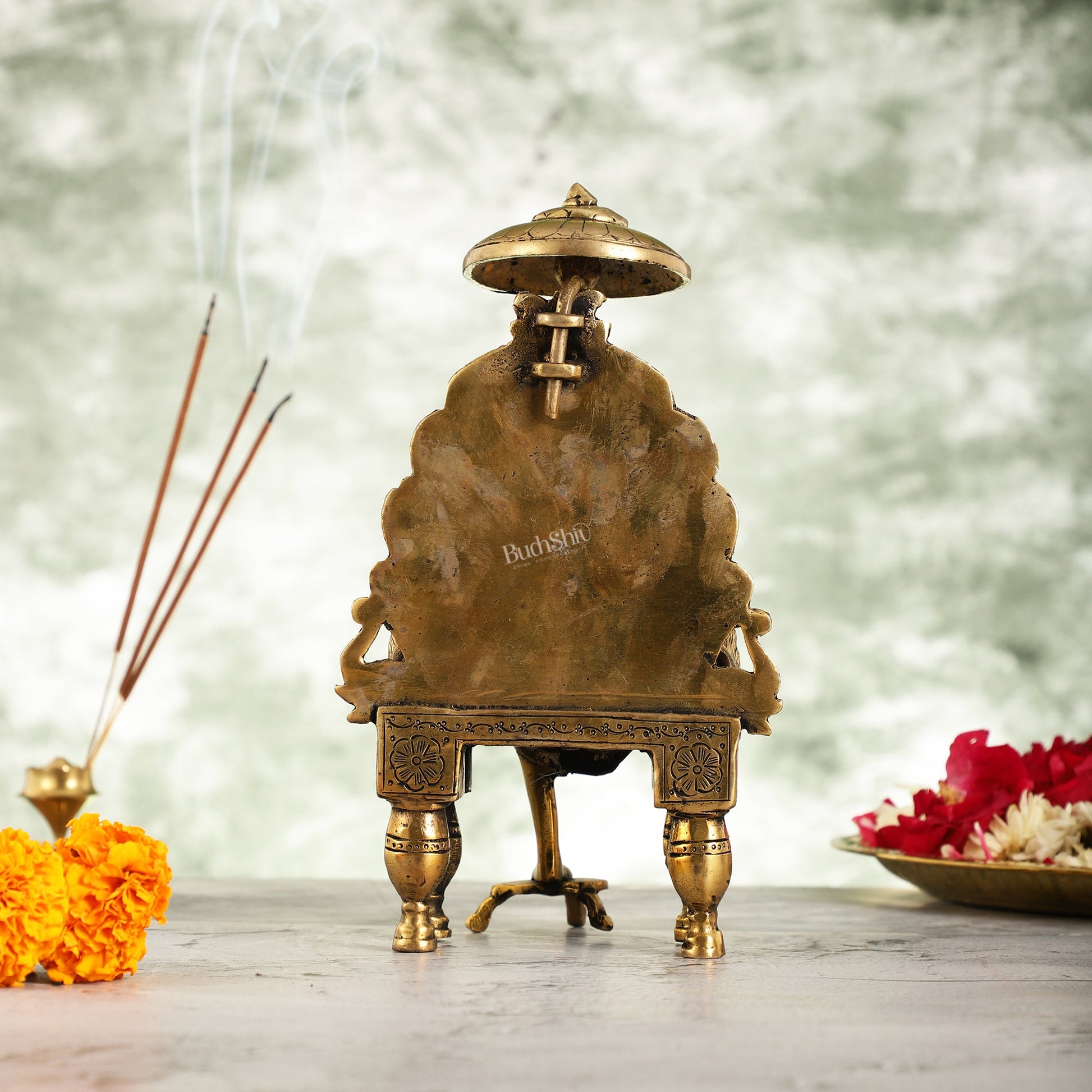 Handcrafted Brass Sai Baba Statue - 9 Inch - Budhshiv.com