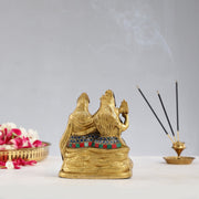 Handcrafted Brass Shiva Parivar Statue - Budhshiv.com