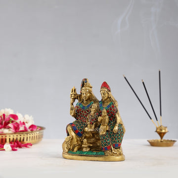 Handcrafted Brass Shiva Parivar Statue - Budhshiv.com