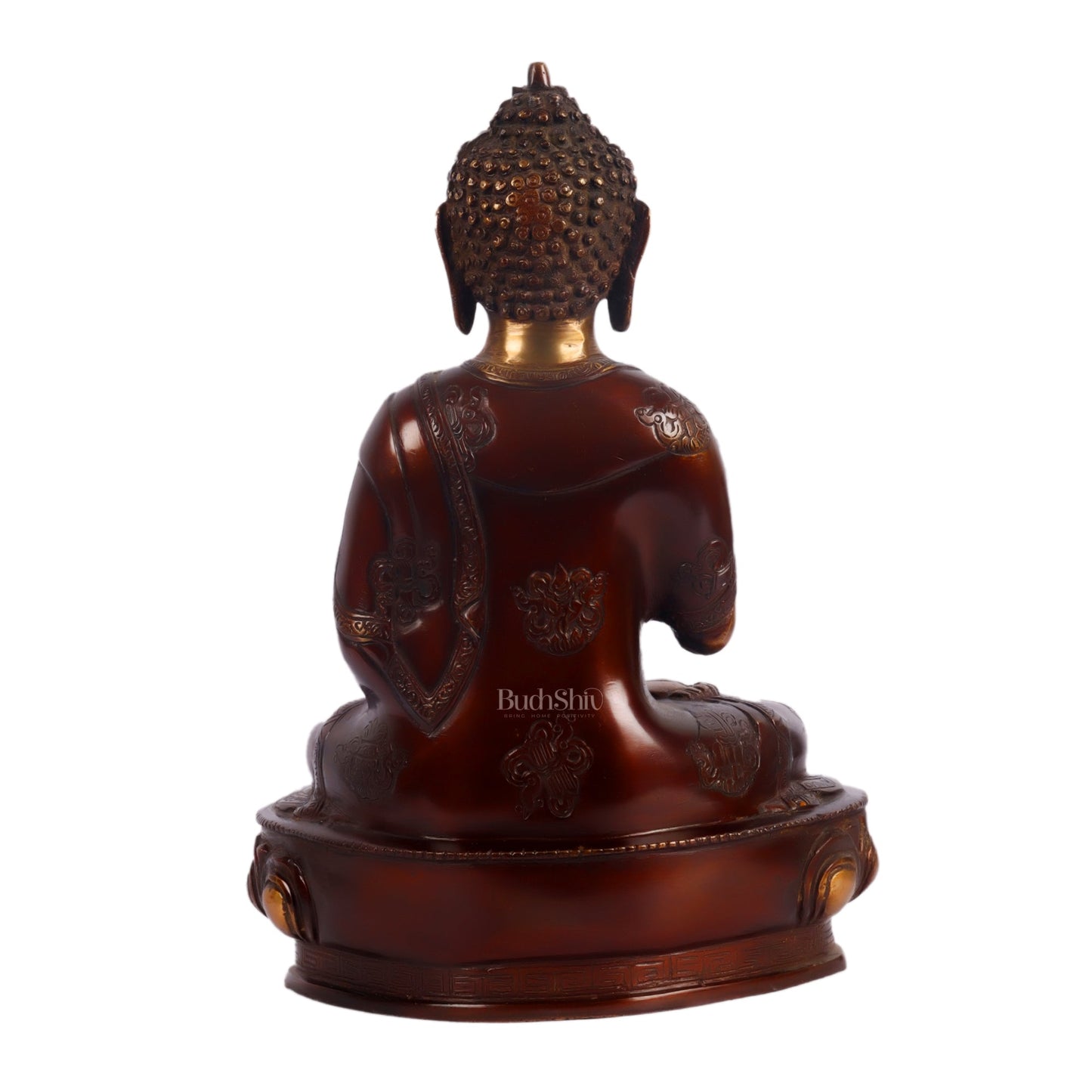 Handcrafted Buddha Statue in Vitarka Mudra | 12 inches Height - Budhshiv.com