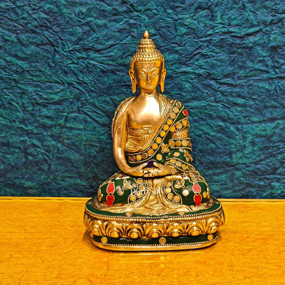 Handcrafted Buddha Statue meditation pose 7.5" - Budhshiv.com