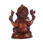 Handcrafted Fine Brass Ganesha Idol | Duel Tone Chocolate and Golden | Height 8 inches - Budhshiv.com