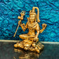 Handcrafted Fine Brass Lord Shiva Statue | Aashirwaad Mudra | 7" - Budhshiv.com