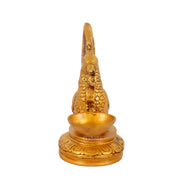 Handcrafted Pair of Brass Annam Diyas | Height 8.5 inches " - Budhshiv.com