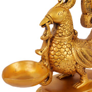 Handcrafted Pair of Brass Annam Diyas | Height 8.5 inches " - Budhshiv.com