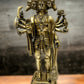 Handcrafted Superfine Brass Panchmukhi Hanuman idol | Standing Tall | 14" Height - Budhshiv.com