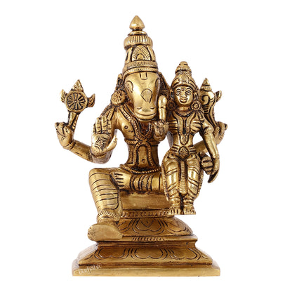 Igrivar Hayagriva Lakshmi Statue | Superfine Brass | 6 inch Height - Budhshiv.com