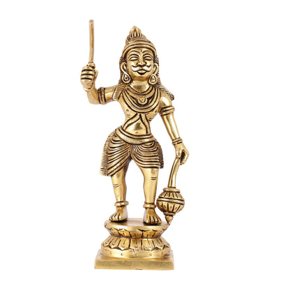 Karuppasamy Brass Superfine Statue 9" - Budhshiv.com