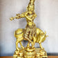 Krishna with cow Brass idol 26 inch - Budhshiv.com