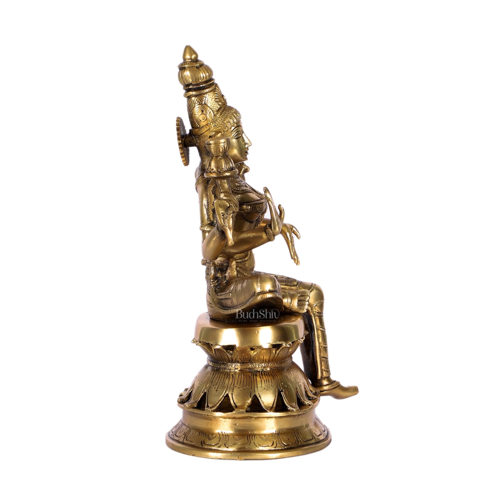 Lakshmi Brass Statue 12 inch - Budhshiv.com