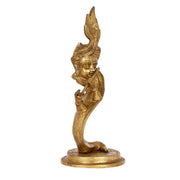 Lord Krishna Brass Idol - Modern Design - Ideal Showpiece - 13.5 inch - Budhshiv.com