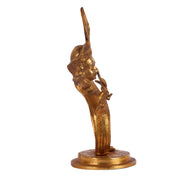 Lord Krishna Brass Idol - Modern Design - Ideal Showpiece - 13.5 inch - Budhshiv.com