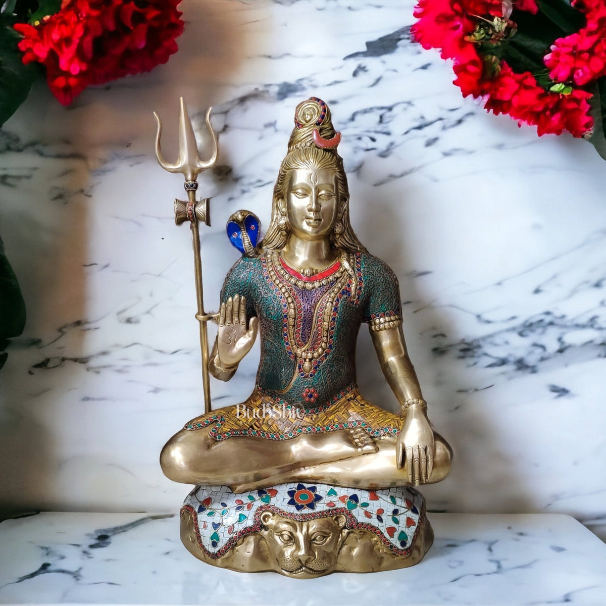 Jnil 8 Inch Hindu Deity Statue Buy JNiL Marble Antique Lord Shiv Parivar ...