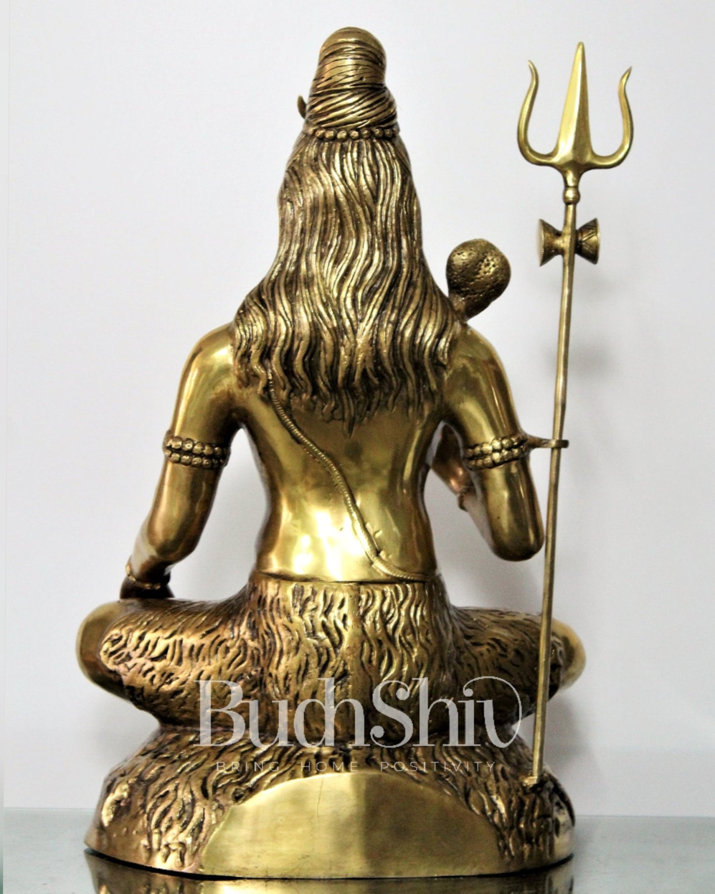 Lord Shiva Brass Idol 22 inches - Budhshiv.com