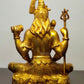 Lord Shiva brass idol in Meditation posture 8 " - Budhshiv.com