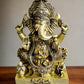 Majestic 3-Foot Brass Lord Ganesha Statue - 34 Inch - Budhshiv.com