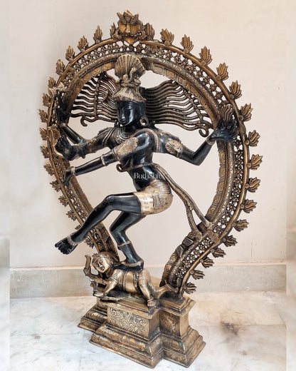 Majestic Handcrafted Nataraja Statue - 35 inch/ 3 feet - Budhshiv.com