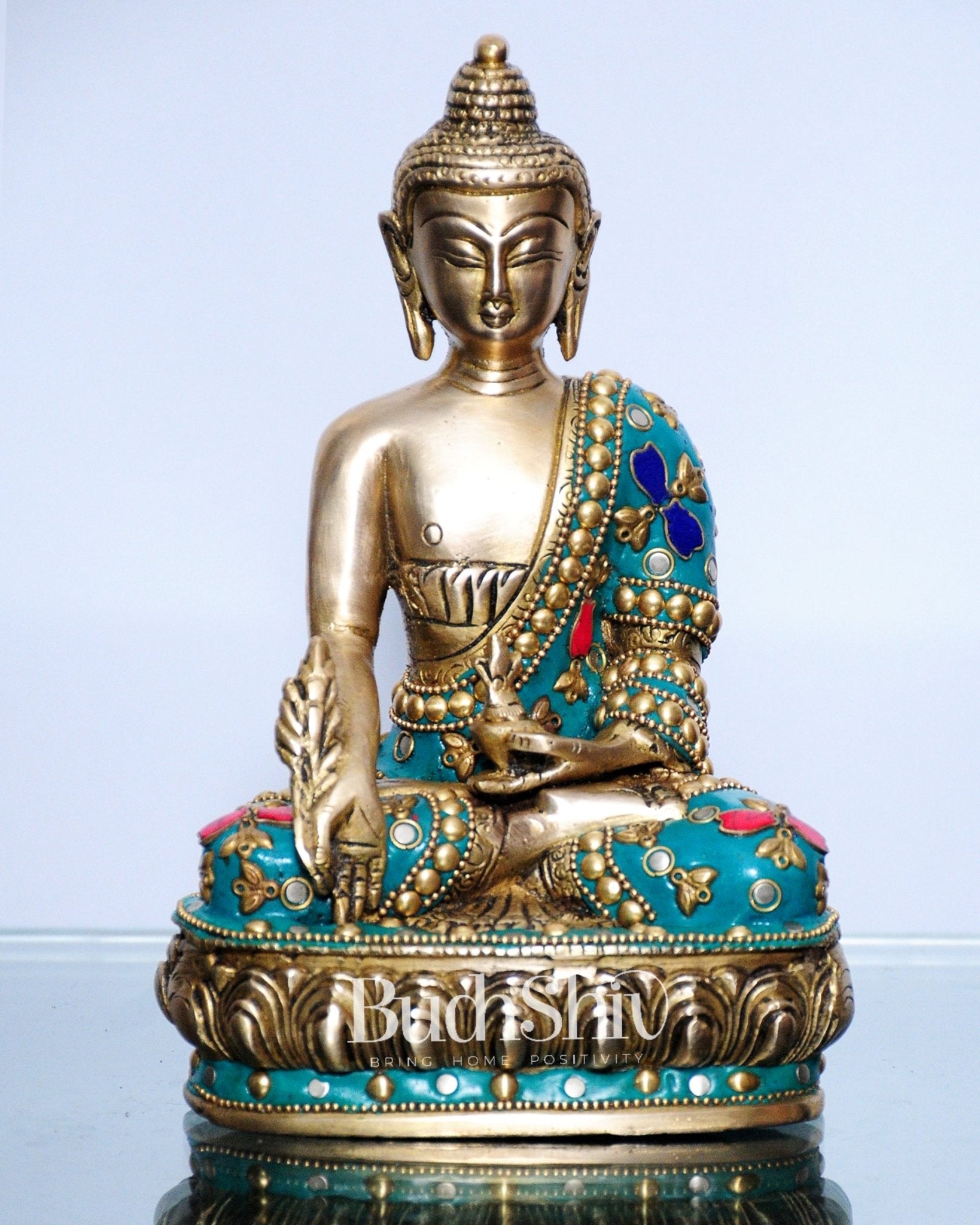 Medicine Buddha outlet Dragon Brass 1kg 17,5 cm