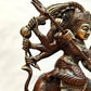 Pure Brass Goddess Durga as Mahishasura Mardini Idol - 13.5-Inch - Budhshiv.com