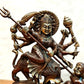 Pure Brass Goddess Durga as Mahishasura Mardini Idol - 13.5-Inch - Budhshiv.com