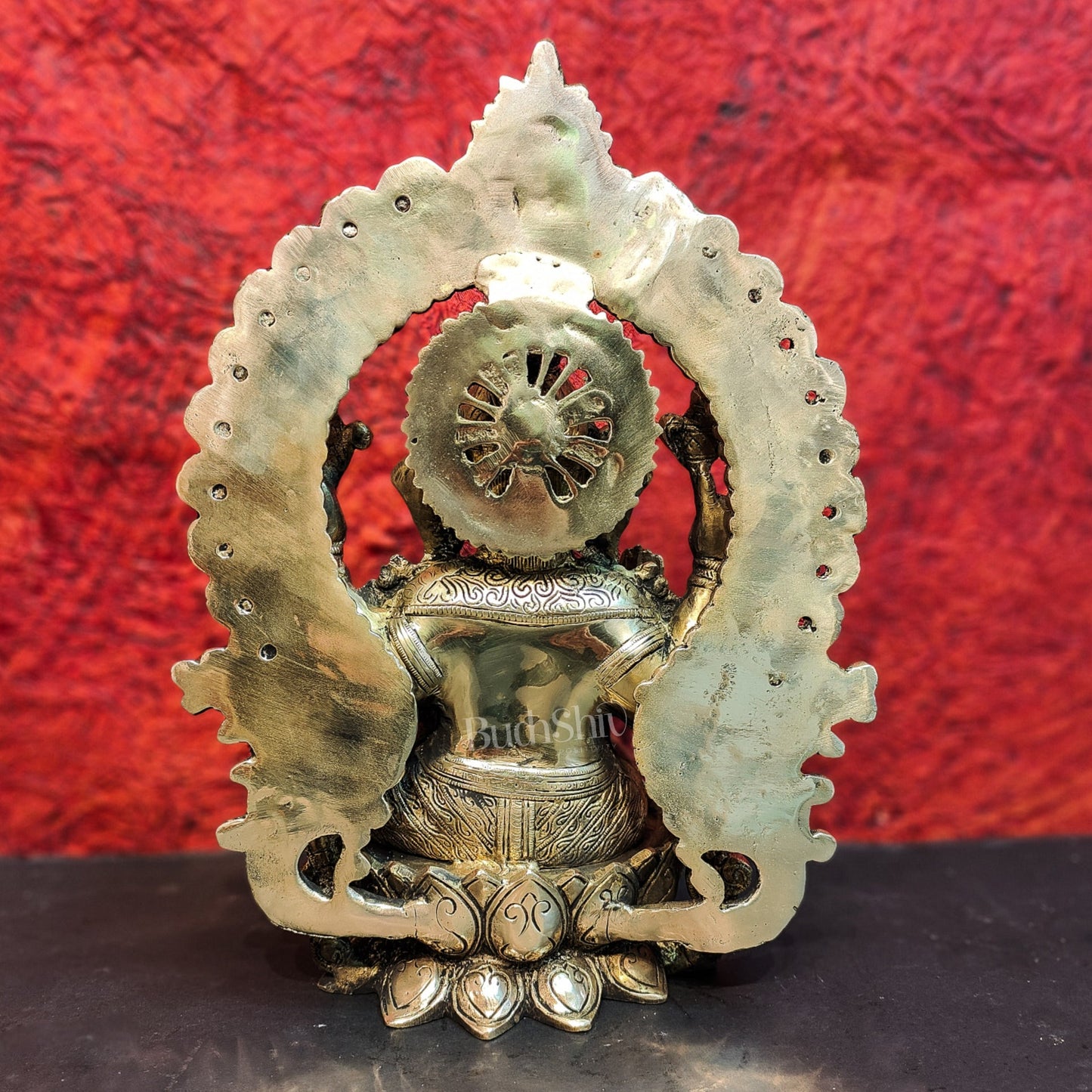 Pure Brass Handcrafted Ganesha Idol - 15.5" Height - Budhshiv.com