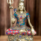 Pure Brass Lord Shiva Statue 22.5" Height - Budhshiv.com