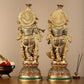 Pure Brass Radha Krishna Statue - 21 inch - Budhshiv.com