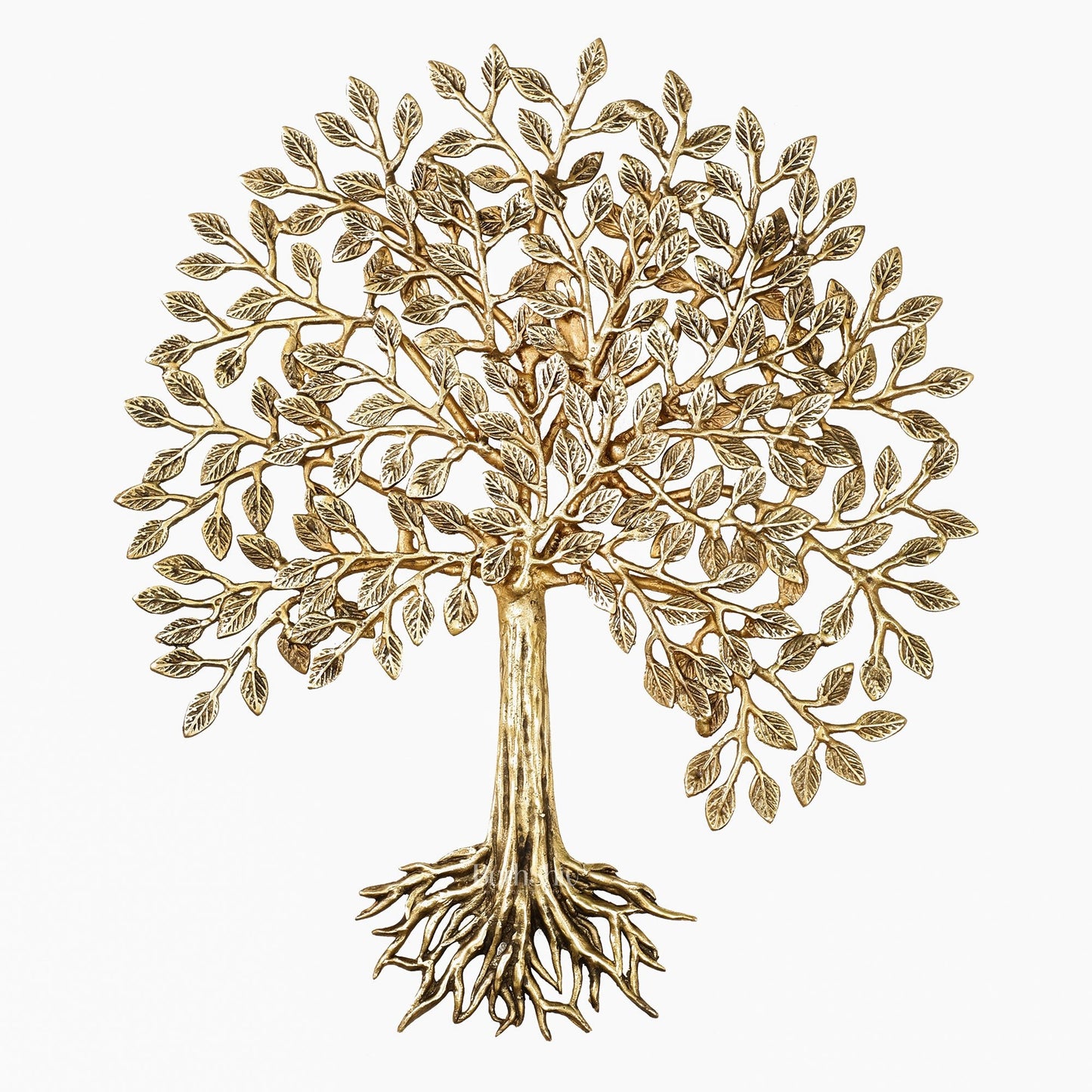 Pure Brass Superfine Wall Hanging Kalpavriksha Bodhi Tree with Roots 20 inch - Budhshiv.com