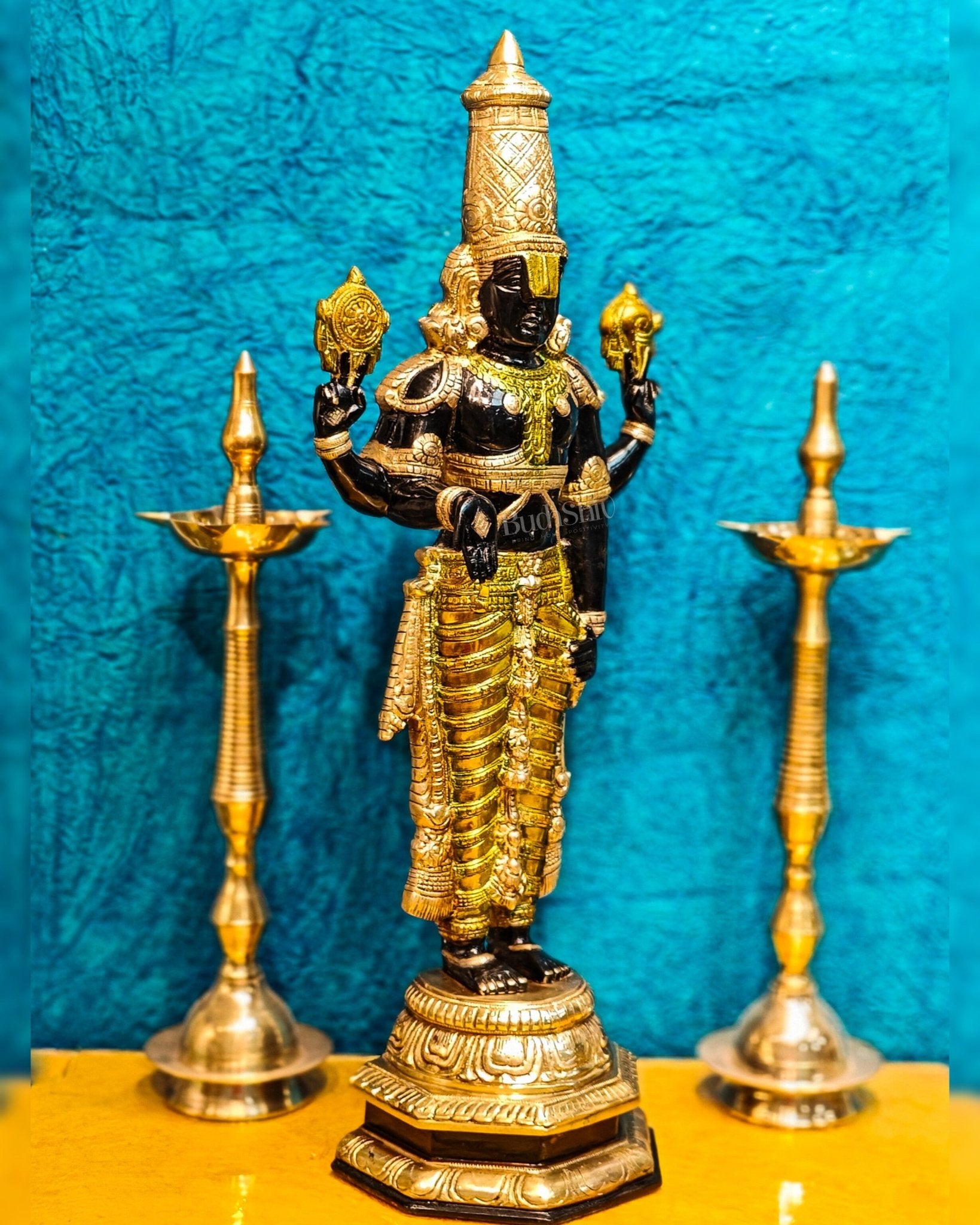 Pure Brass lord Tirupati Balaji order brass idol, Goddess Balaj Idol Hindu Statue, God of Wealth