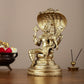 Pure Bronze Panchaloha Lost Wax Narsimha Lakshmi Sculpture - 12" - Budhshiv.com