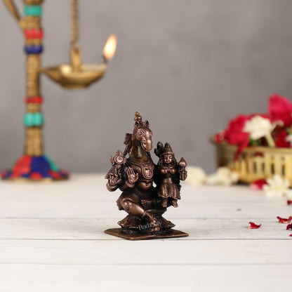 Pure Copper Hayagriva Lakshmi Idol - 3 inch | BudhShiv Brass Handicrafts - Budhshiv.com