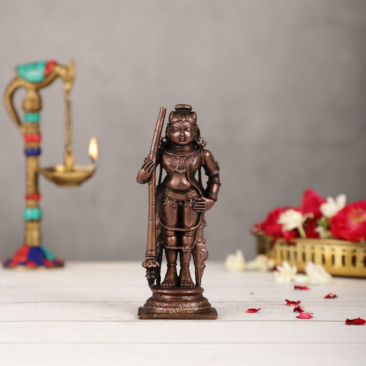 Pure Copper Udupi Krishna Idol | Height 6 inch | BudhShiv Brass Handicrafts - Budhshiv.com