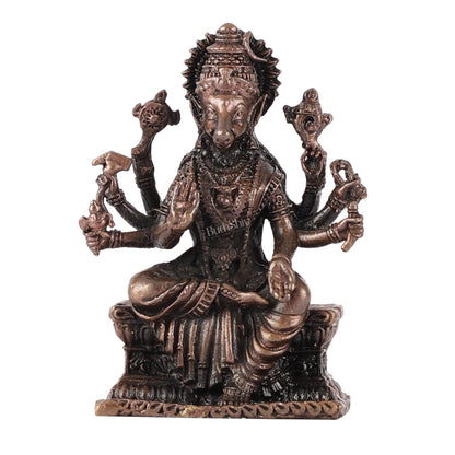 Pure Copper Varahi Amman Idol - 3" - Budhshiv.com