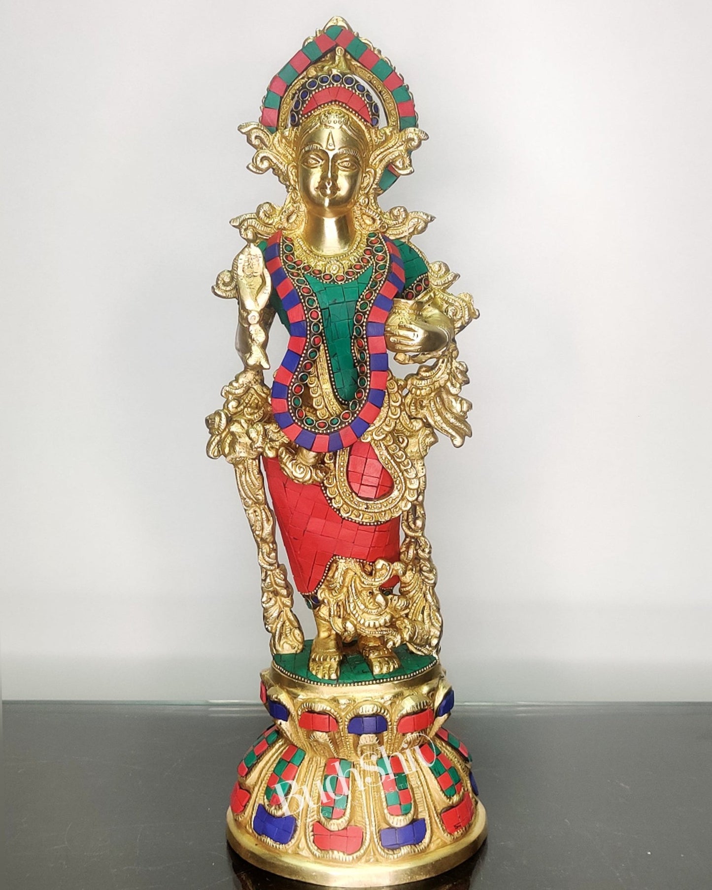 Radha Krishna Brass idols 18 inch - Budhshiv.com