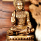Sacred Pure Brass Blessing Hanuman Idol - 14" - Budhshiv.com