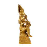 Saraswati Brass statue 30" - Budhshiv.com