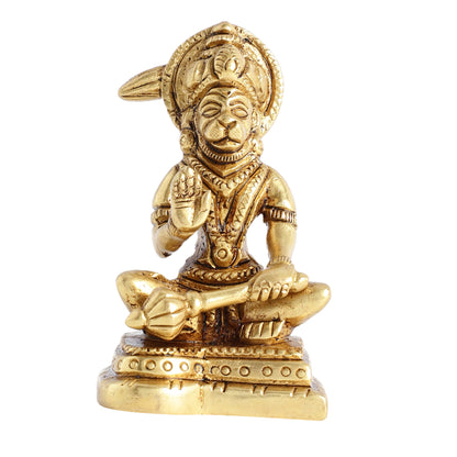 Small Brass Hanuman Idol 3 inch - Budhshiv.com